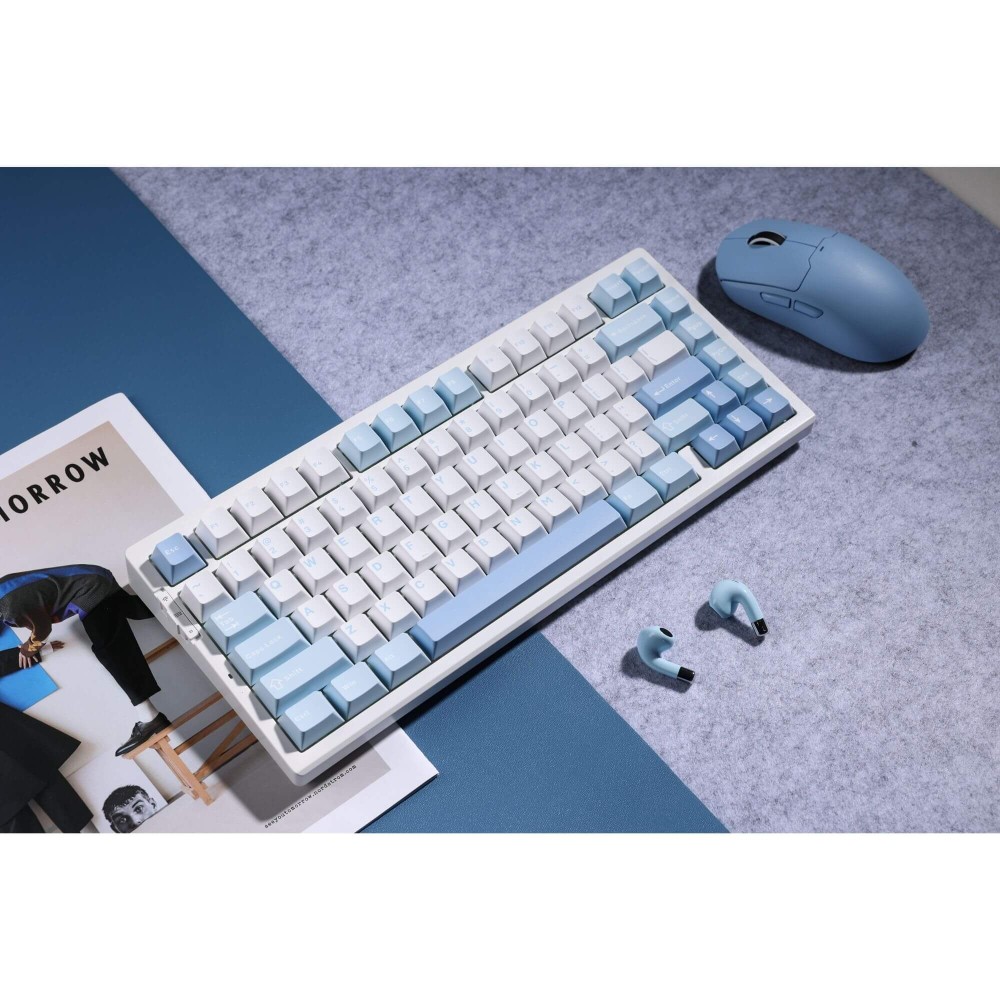 MCHOSE G75 Tri-Mode – Clavier 75 % avec commutateurs Matcha Latte V2