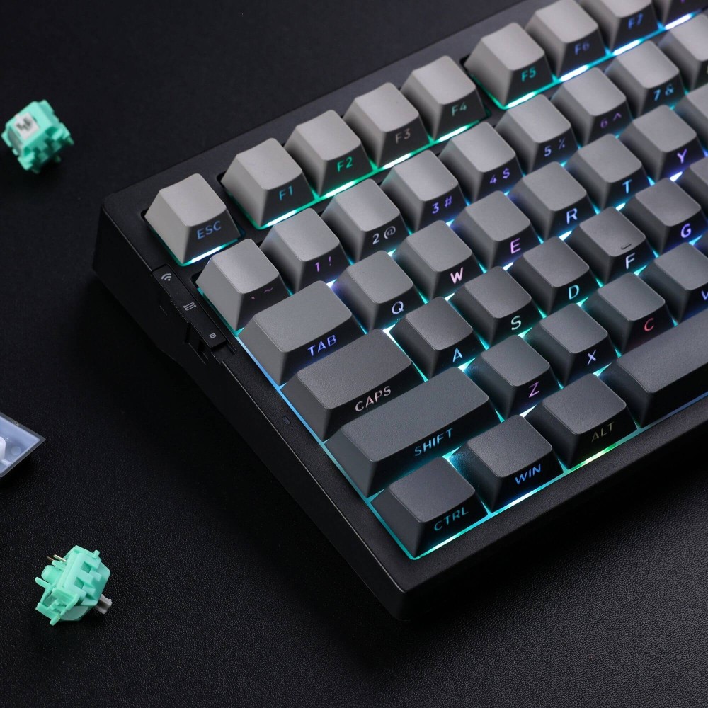 MCHOSE G75 Tri-Mode – Clavier 75 % avec commutateurs Matcha Latte V2
