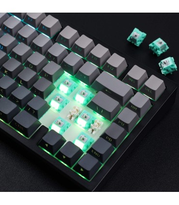 MCHOSE G75 Tri-Mode – Clavier 75 % avec commutateurs Matcha Latte V2