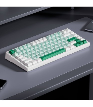 MCHOSE G75 Tri-Mode – Clavier 75 % avec commutateurs Matcha Latte V2