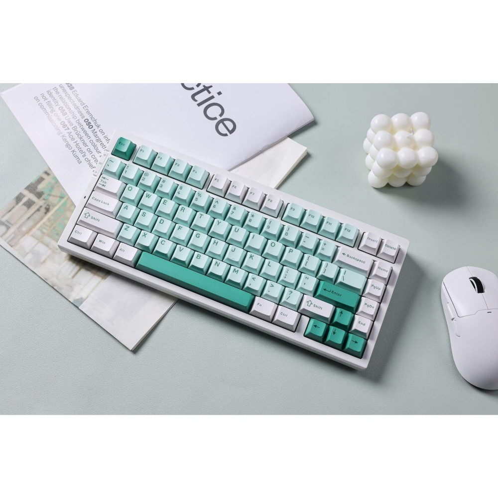 MCHOSE G75 Tri-Mode – Clavier 75 % avec commutateurs Matcha Latte V2