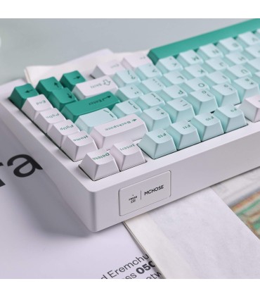 MCHOSE G75 Tri-Mode – Clavier 75 % avec commutateurs Matcha Latte V2