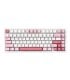 MCHOSE G75 PRO Mechanical Keyboard White Pink