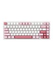 MCHOSE G75 PRO Clavier Mécanique Blanc Rose