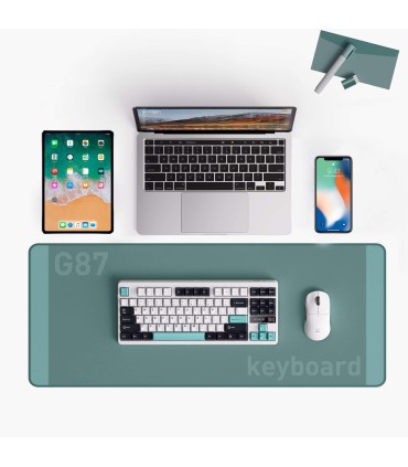 MCHOSE Clavier sans fil G87 ANSI – Support de joint et commutateurs Cabbage Tofu V2