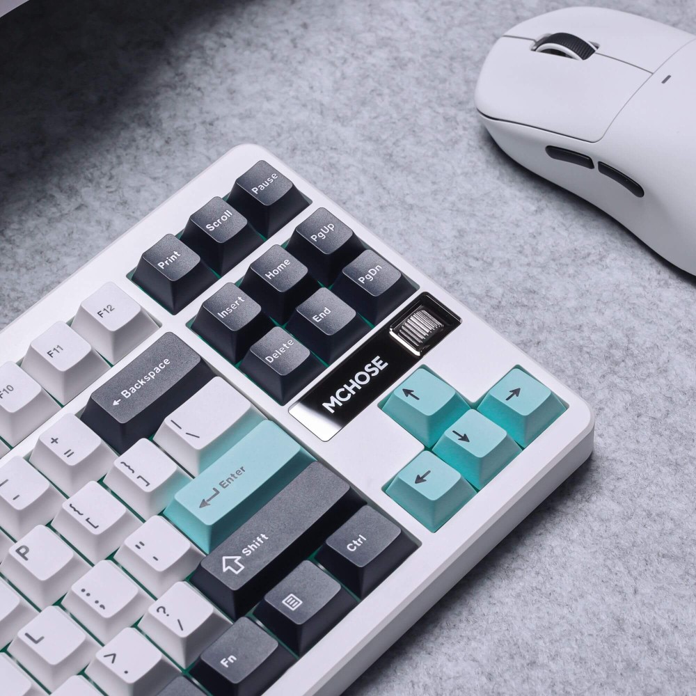 MCHOSE Clavier sans fil G87 ANSI – Support de joint et commutateurs Cabbage Tofu V2