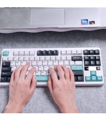MCHOSE Clavier sans fil G87 ANSI – Support de joint et commutateurs Cabbage Tofu V2