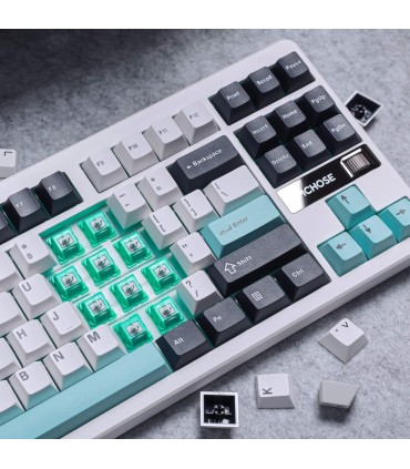 MCHOSE Clavier sans fil G87 ANSI – Support de joint et commutateurs Cabbage Tofu V2