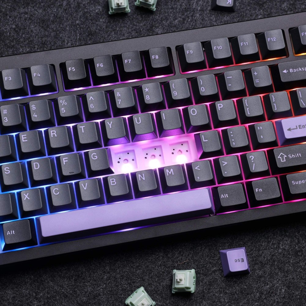mchose GX87 Ultra – Aluminum TKL with Vintage White Switches & QMK/VIA