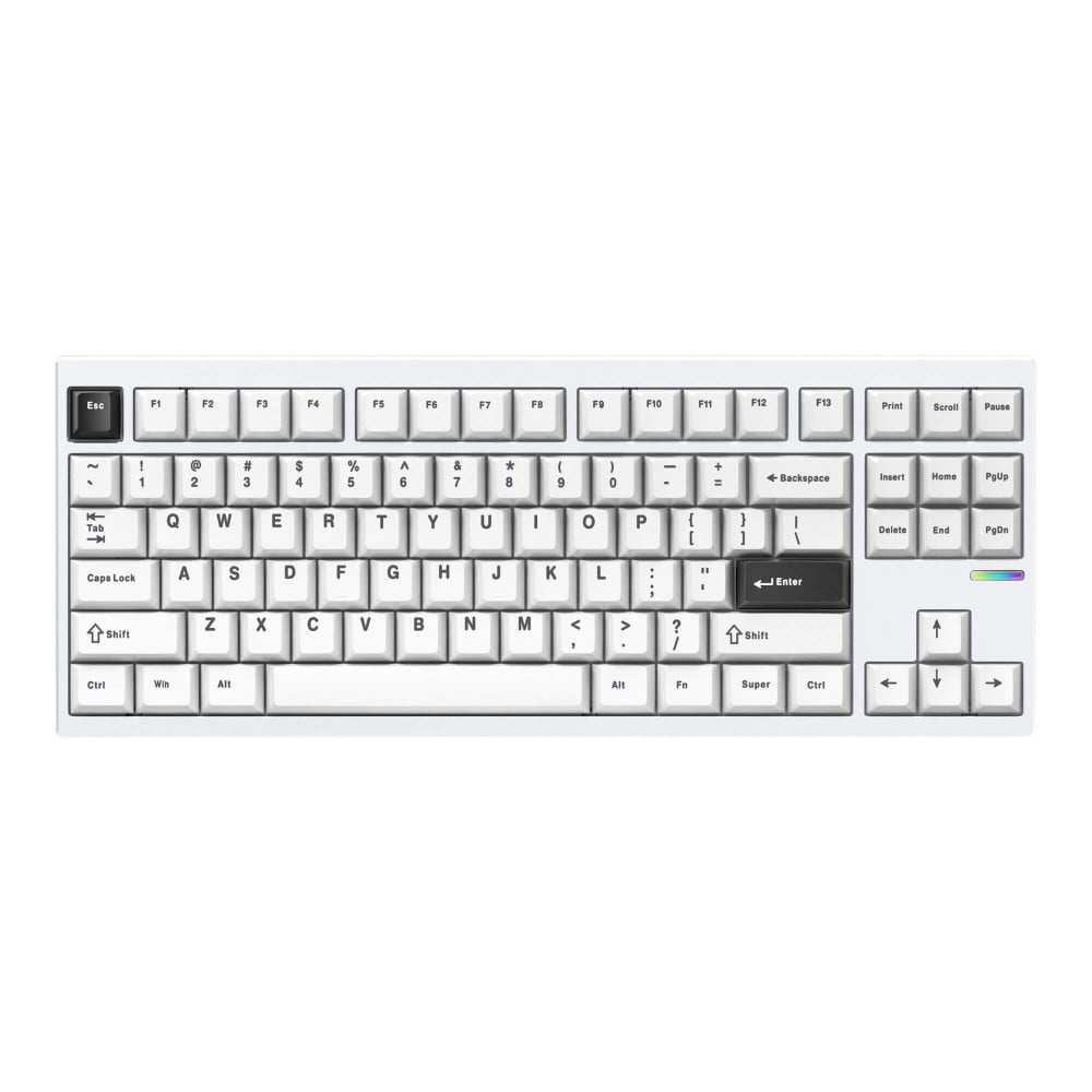 mchose GX87 Ultra – Aluminum TKL with Vintage White Switches & QMK/VIA