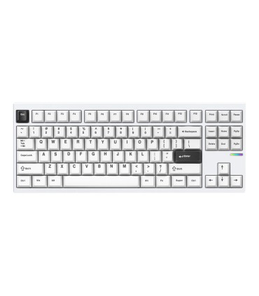 mchose GX87 Ultra – TKL en aluminium avec interrupteurs blancs vintage et QMK/VIA