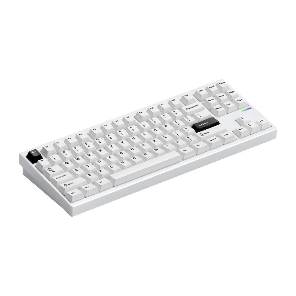 mchose GX87 Ultra – TKL en aluminium avec interrupteurs blancs vintage et QMK/VIA
