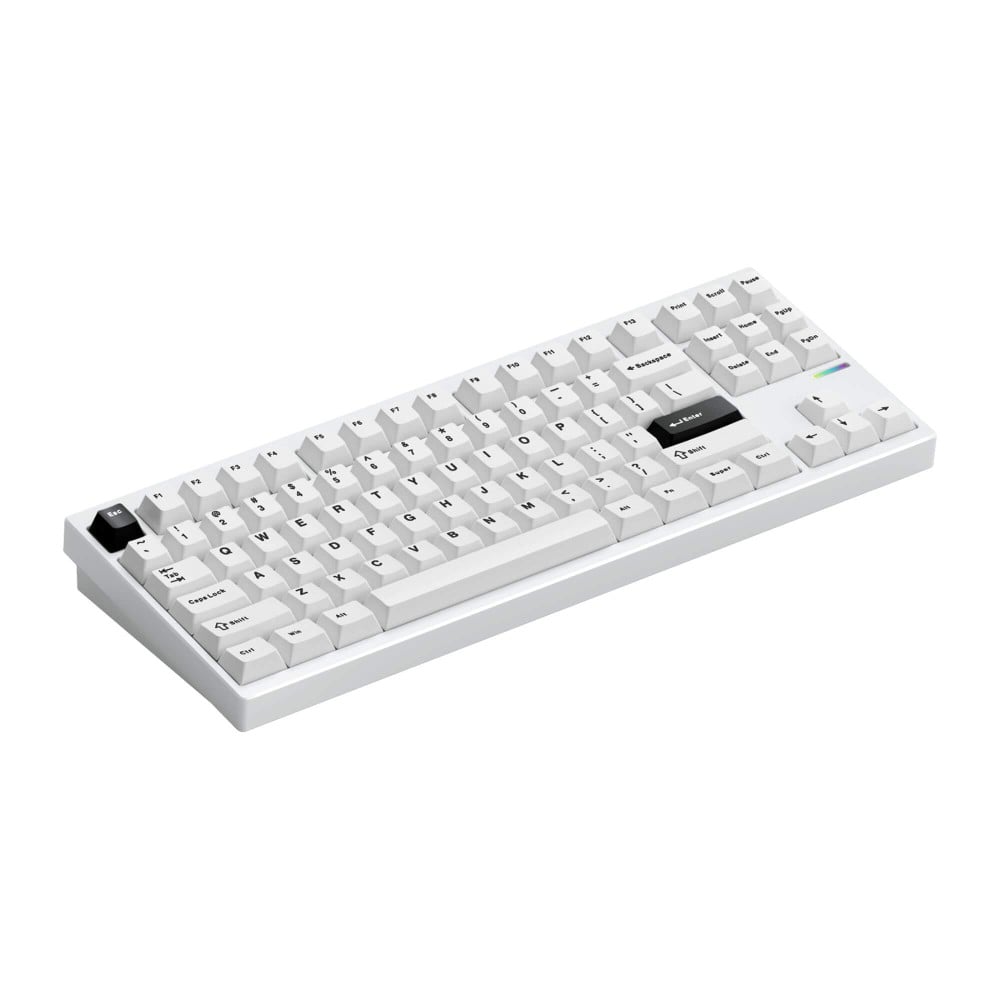 mchose GX87 Ultra – Aluminum TKL with Vintage White Switches & QMK/VIA