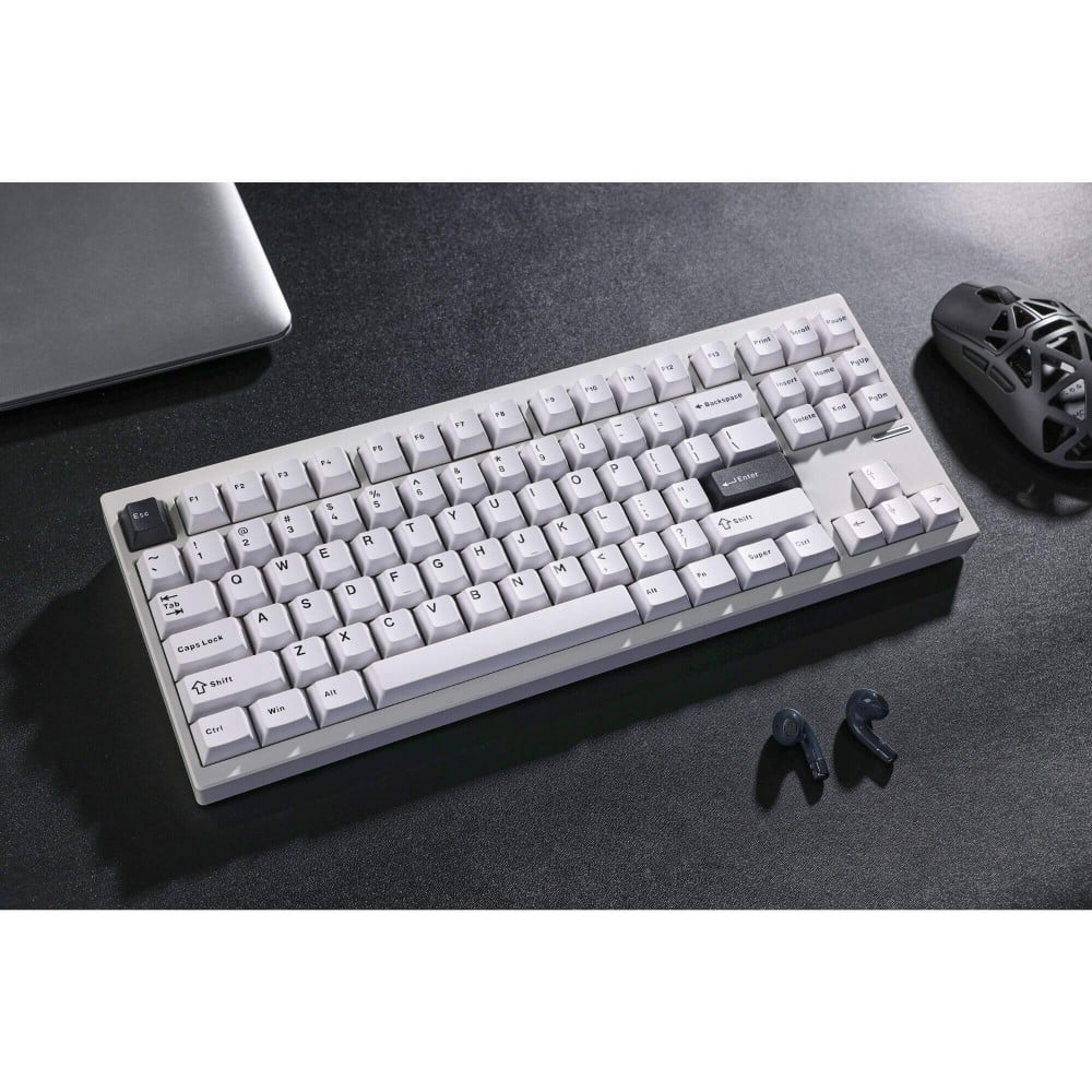 mchose GX87 Ultra – Aluminum TKL with Vintage White Switches & QMK/VIA