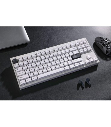 mchose GX87 Ultra – TKL en aluminium avec interrupteurs blancs vintage et QMK/VIA