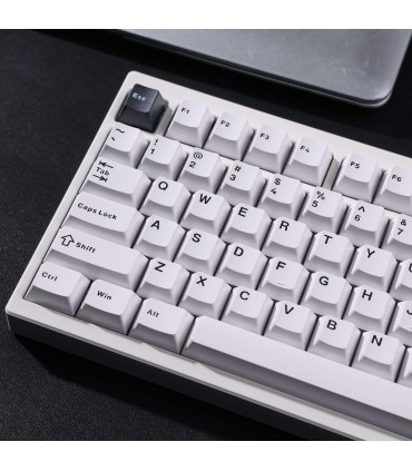mchose GX87 Ultra – TKL en aluminium avec interrupteurs blancs vintage et QMK/VIA