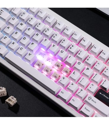 mchose GX87 Ultra – Aluminum TKL with Vintage White Switches & QMK/VIA