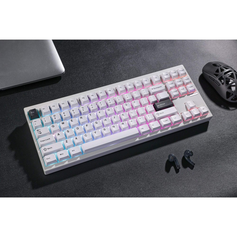 mchose GX87 Ultra – Aluminum TKL with Vintage White Switches & QMK/VIA