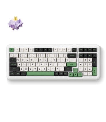 MCHOSE K99 ANSI – Clavier à 98 % avec commutateurs Hyacinth et 4 couleurs