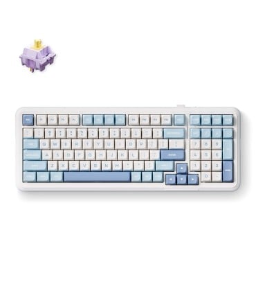 MCHOSE K99 ANSI – Clavier à 98 % avec commutateurs Hyacinth et 4 couleurs
