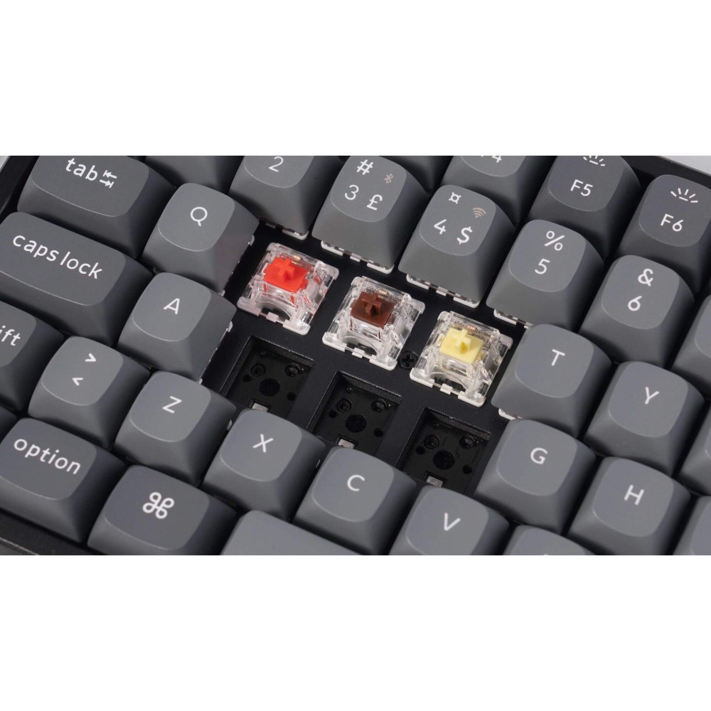 Keychron K2 Max ISO-CH avec Super Red Switch – Clavier sans fil 75 %