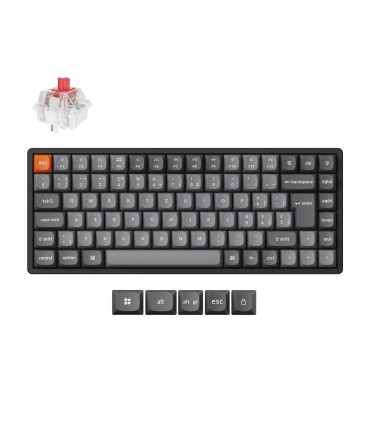 Keychron K2 Max ISO-CH avec Super Red Switch – Clavier sans fil 75 %