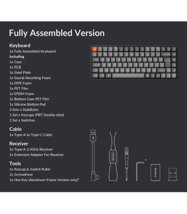 Keychron K2 Max ISO-CH avec commutateur Super Brown – Clavier sans fil 75 %