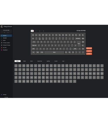 Keychron K2 Max ISO-CH avec commutateur Super Brown – Clavier sans fil 75 %