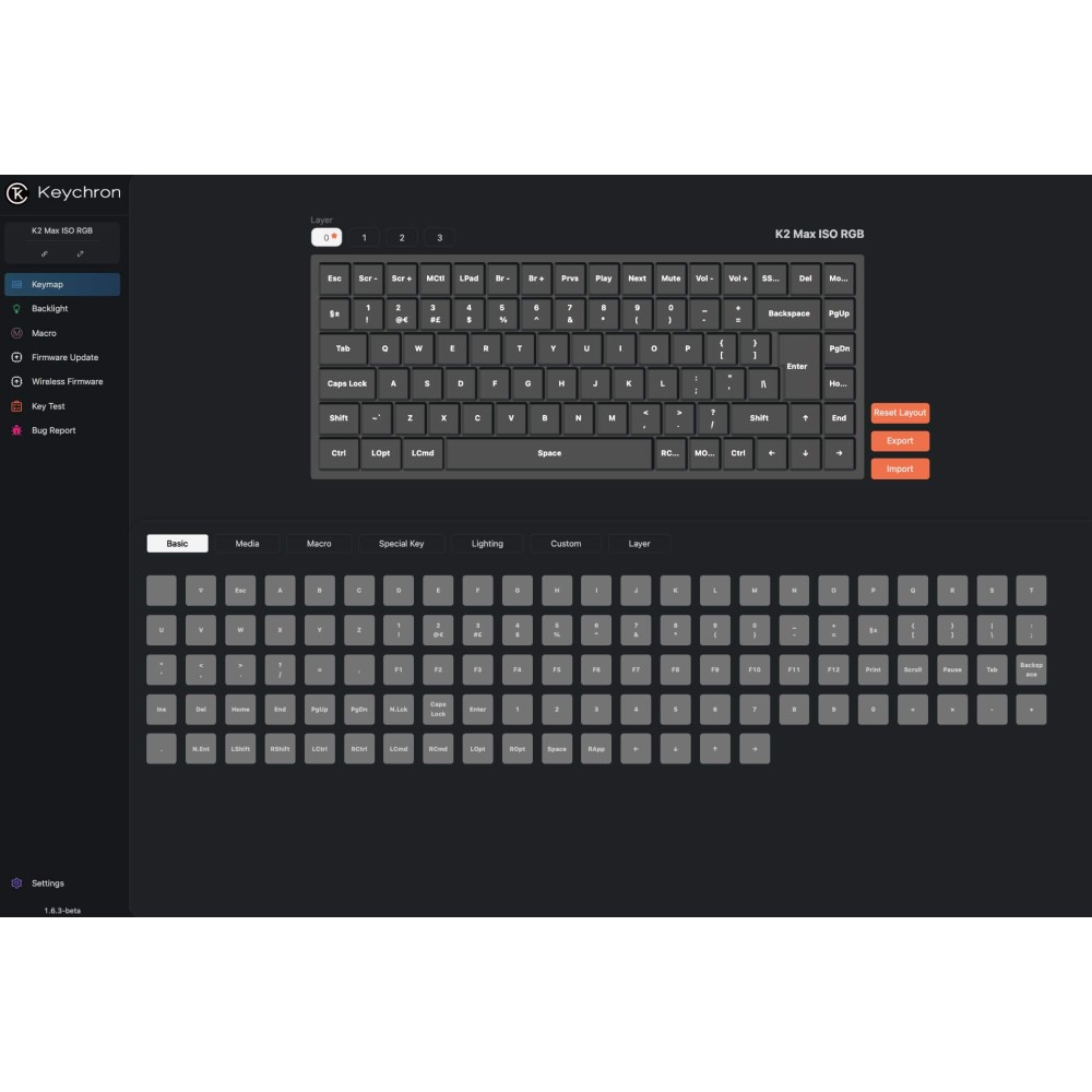 Keychron K2 Max ISO-CH with Super Banana Switch – Wireless 75% Keyboard