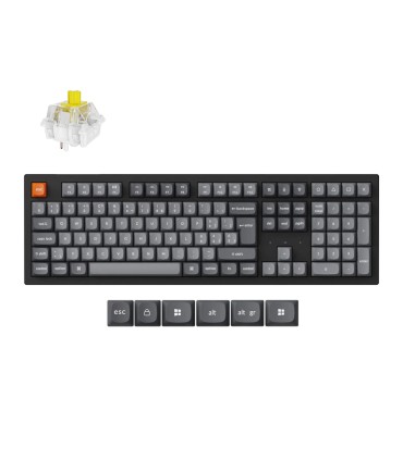 Keychron K10 Max ISO-CH – Clavier sans fil pleine taille avec super interrupteurs bananes