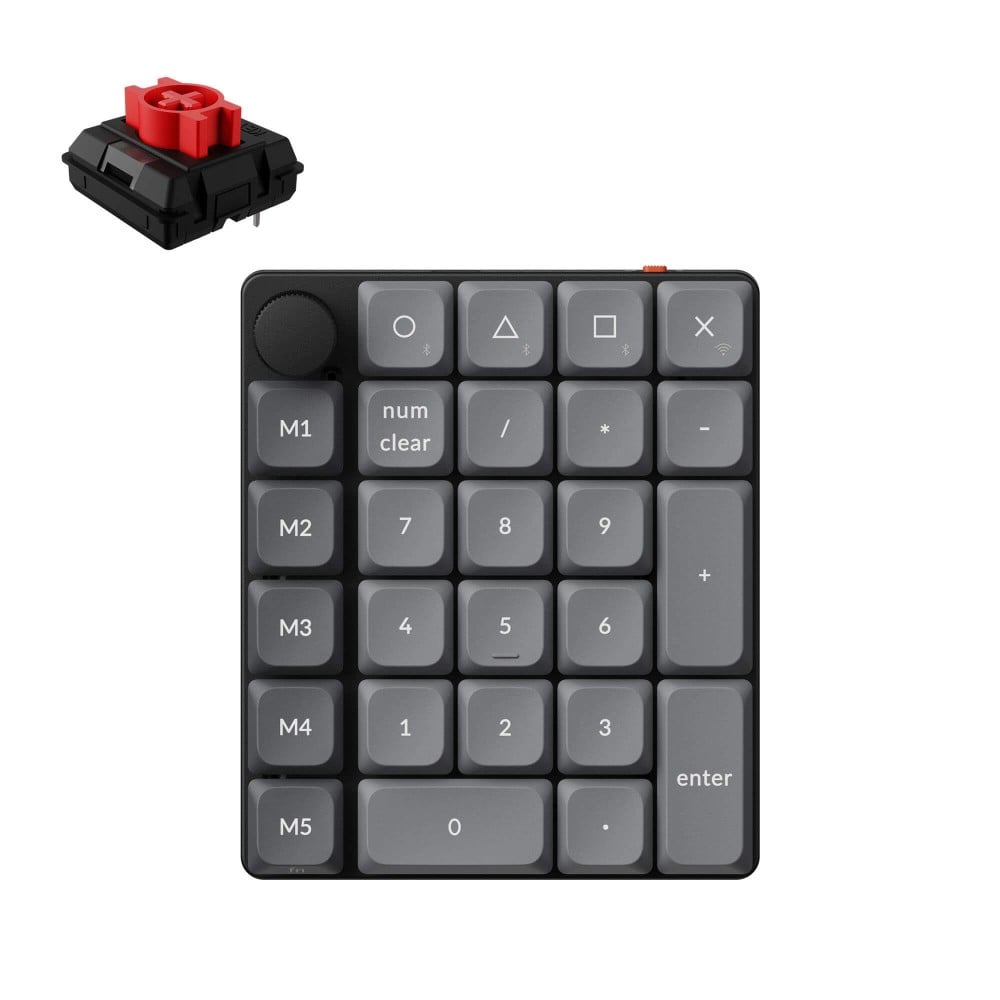 Keychron K0 Max Black QMK Red Switch NumberPad