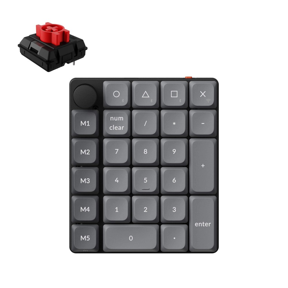 Keychron K0 Max Noir QMK Rouge Switch NumberPad