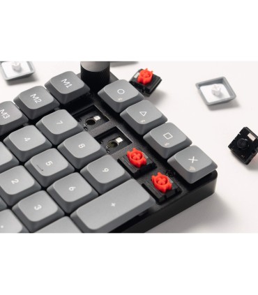 Keychron Pavé numérique K0 Max avec interrupteur rouge Milk POM – Sans fil, QMK/VIA