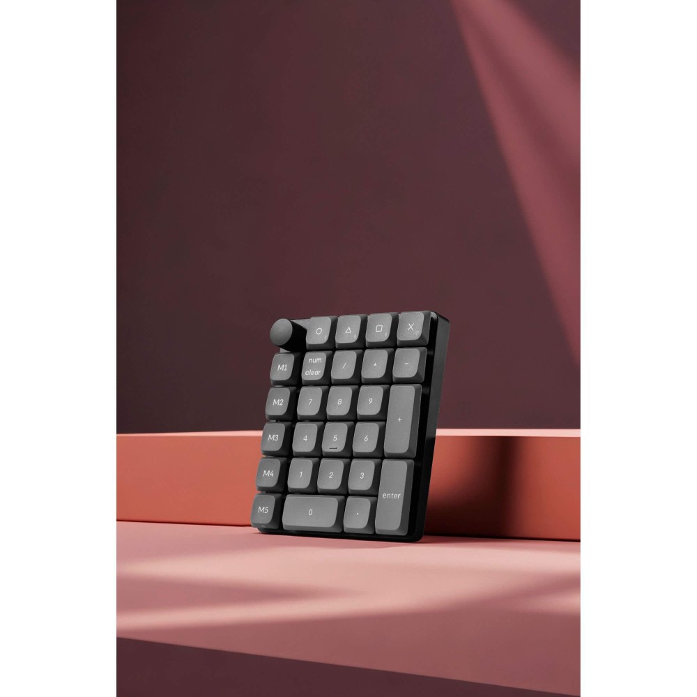 Keychron Pavé numérique K0 Max avec interrupteur rouge Milk POM – Sans fil, QMK/VIA
