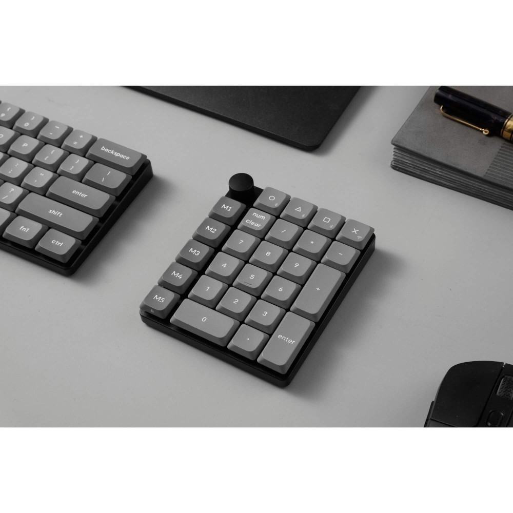 Keychron K0 Max NumPad mit Milk POM Banana Switch – Wireless, Hot-Swap