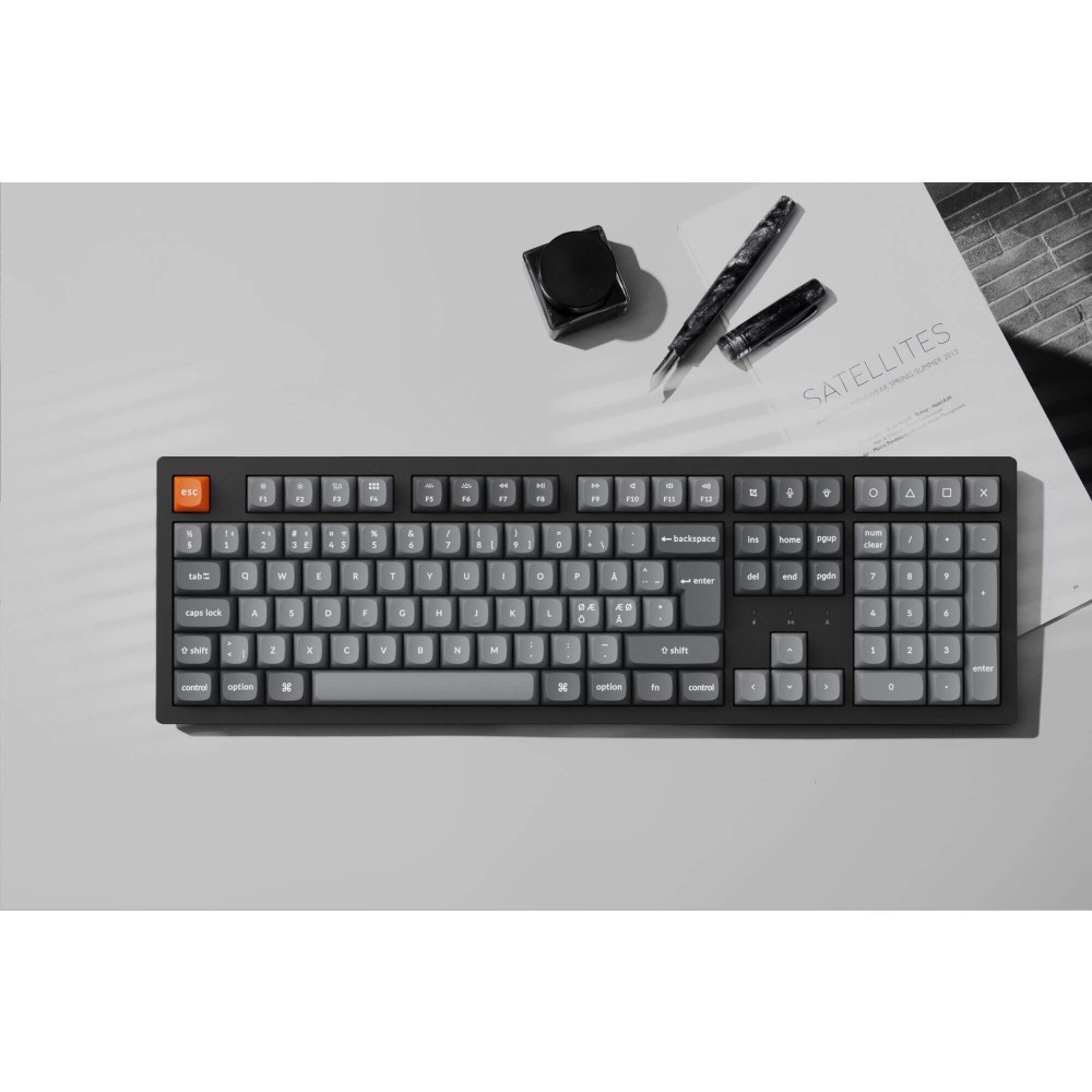 Keychron K10 Max ISO-CH - Clavier sans fil pleine taille avec commutateurs super rouges
