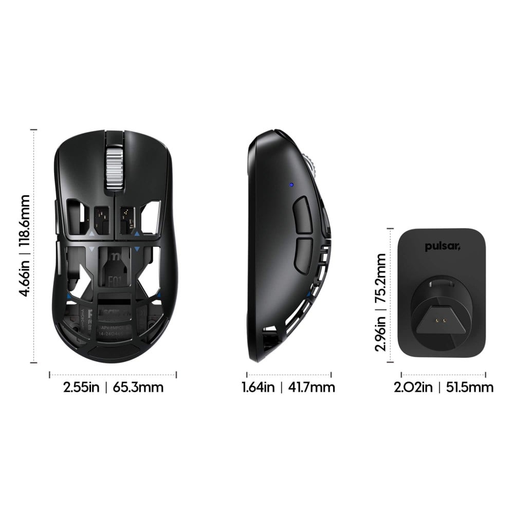 Pulsar Feinmann F01 Gaming Mouse – 46g, XS-1 Sensor, 8K Polling