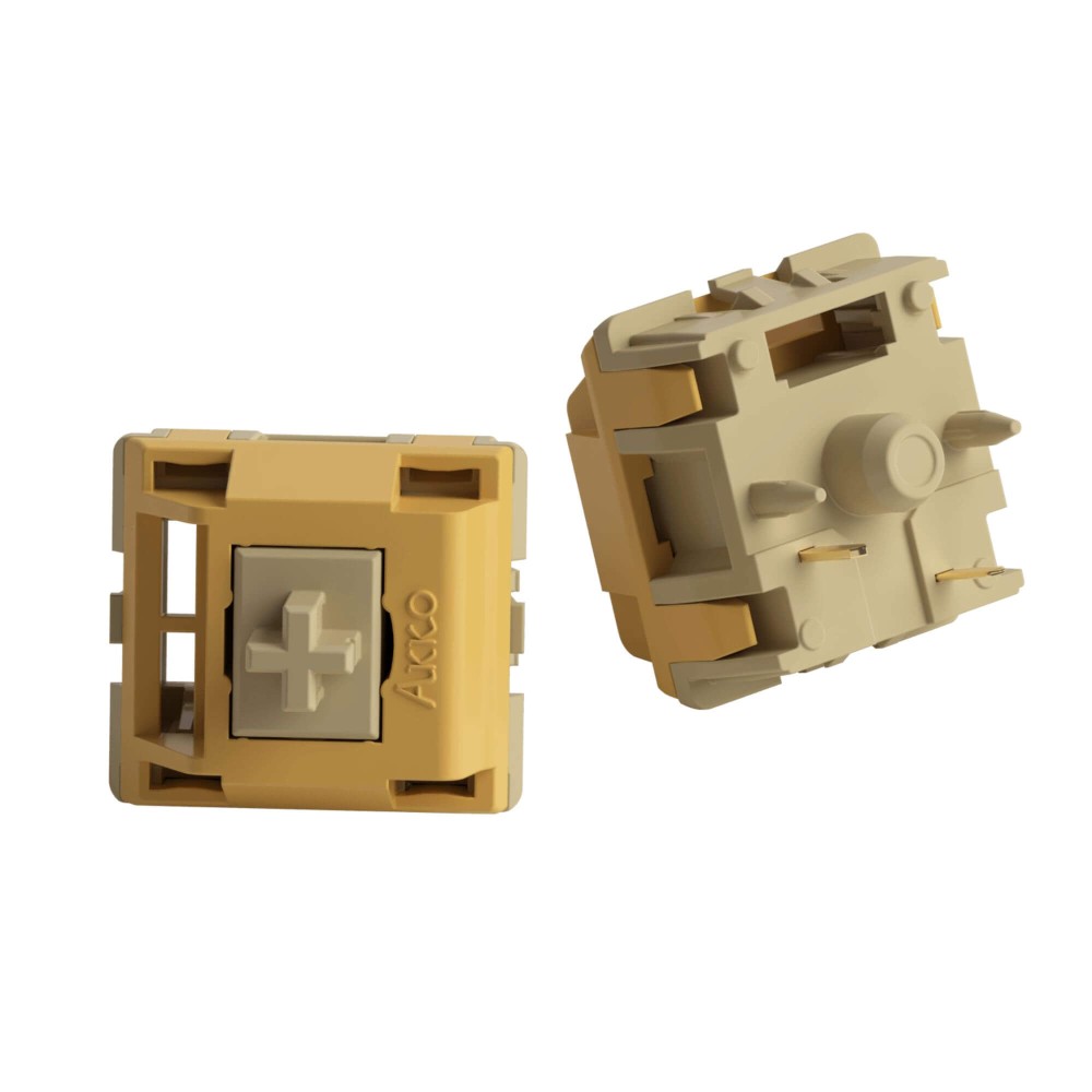 Akko Interrupteur tactile doux-amer – 48gf, 3,8 mm, 5 broches (45 pièces)