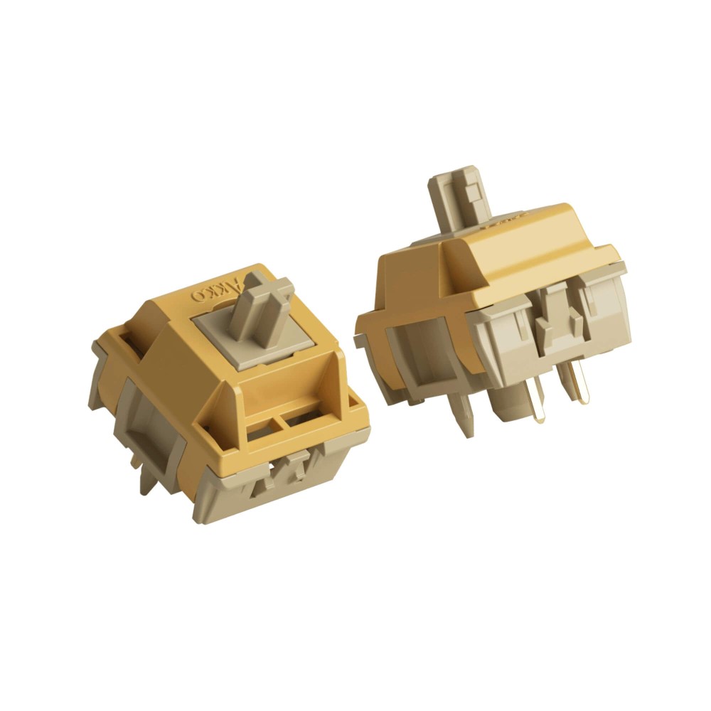 Akko Interrupteur tactile doux-amer – 48gf, 3,8 mm, 5 broches (45 pièces)