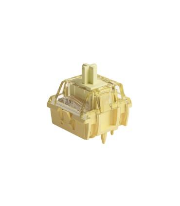 Akko V5 Creamy Yellow Pro Switch – Linéaire, 50gf, diffuseur RGB, 45 pièces