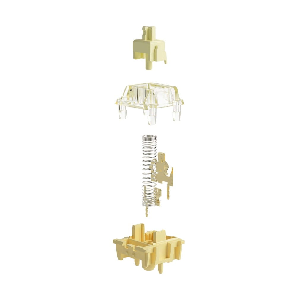 Akko V5 Pro Cream Yellow-5pin (45pcs) with LED Condenser