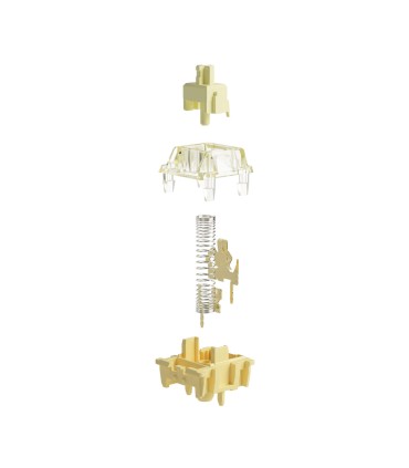 Akko V5 Creamy Yellow Pro Switch – Linéaire, 50gf, diffuseur RGB, 45 pièces