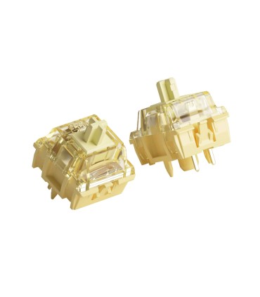 Akko V5 Creamy Yellow Pro Switch – Linéaire, 50gf, diffuseur RGB, 45 pièces