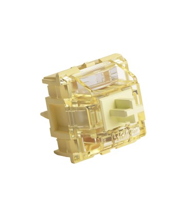 Akko V5 Creamy Yellow Pro Switch – Linéaire, 50gf, diffuseur RGB, 45 pièces