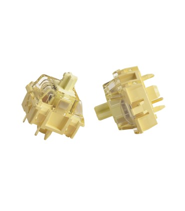 Akko V5 Creamy Yellow Pro Switch – Linéaire, 50gf, diffuseur RGB, 45 pièces