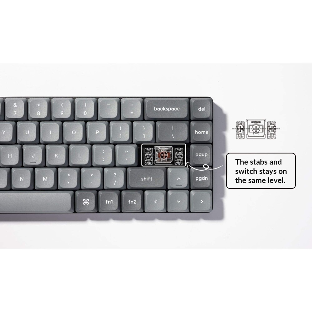 Keychron K7 Max ANSI - Clavier mécanique sans fil à profil bas à 65 %
