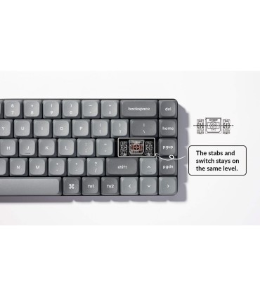 Keychron K7 Max ANSI - Clavier mécanique sans fil à profil bas à 65 %