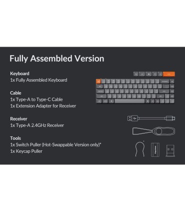 Keychron K7 Max ANSI - Clavier mécanique sans fil à profil bas à 65 %