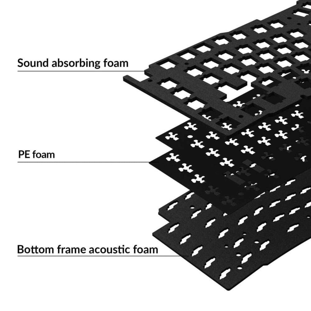 Keychron Q10 Acoustic Upgrade Kit - Sensation de frappe plus silencieuse et acoustique riche