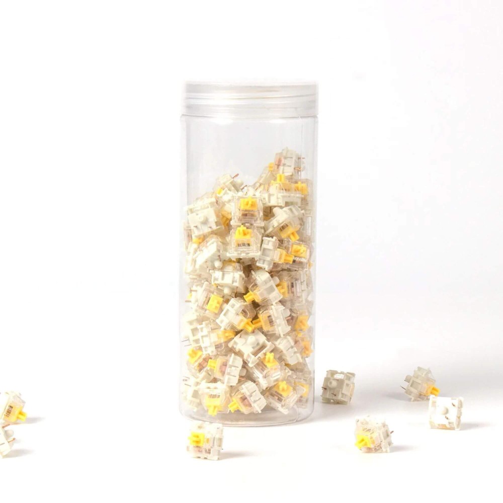 Gateron Yellow Switch Set – 110 commutateurs de jeu linéaires